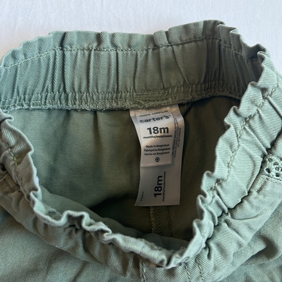 Baby Girl Summer Outfit- Striped Baby Doll Top and Green Shorts Size 18 Months - Picture 8 of 9